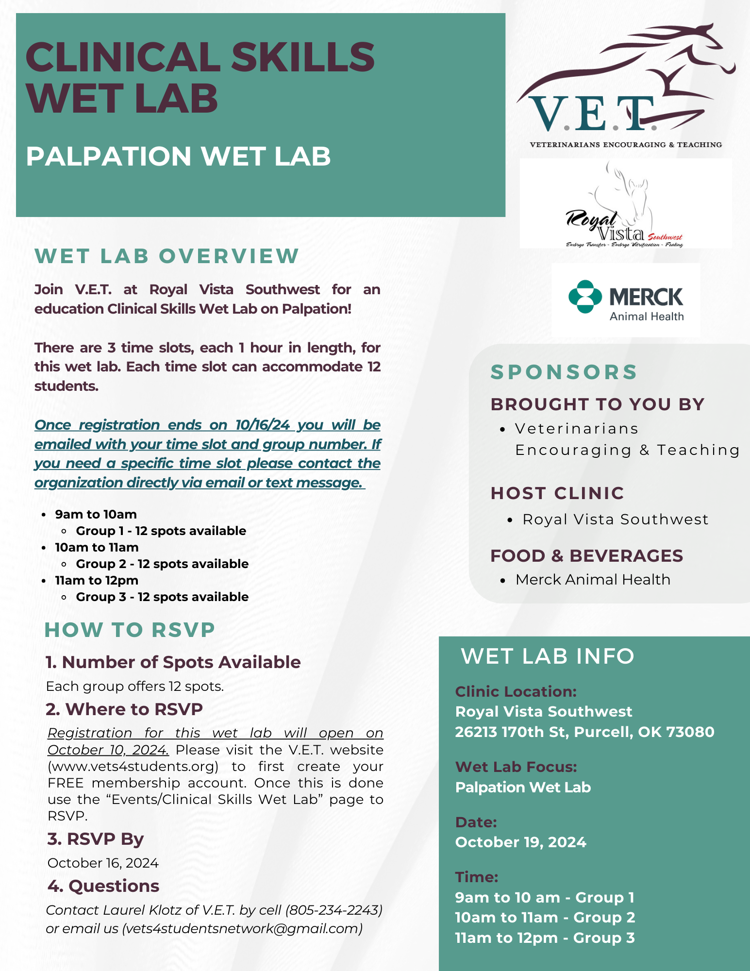 wet lab info